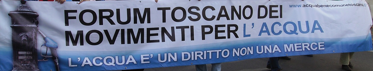 Forum Toscano Dei Movimenti Per L'Acqua