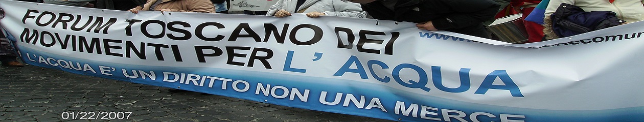 Forum Toscano Dei Movimenti Per L'Acqua